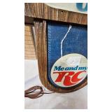 RC Cola Lighted Clock-Works Great