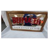 26x14 Beef Eater Mirrored Sign