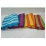 Colorful Beach Towels 4ct