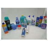 Swiffer Wet Jet Refills (2ct), silicone, Sunscreen, Raid, Dishwasher Soap, Toilet Bowl Cleaner, Glass Cleaner, Downy Unstoppables