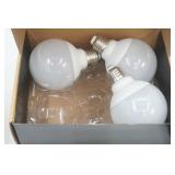 3 LED G25 Light-Bulbs, Other Bulbs, Paper Towels, Radio Shack Radio Controlled Clock & Thermometer