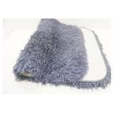 Shag Rug. Dark Grey/Blue