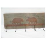 Bear Coat Rack 25"x11"