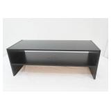 Black Pressed Wood Shoe Shelf. 31"x12"x11.5"