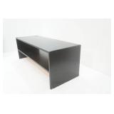 Black Pressed Wood Shoe Shelf. 31"x12"x11.5"