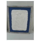 Jeneal Knapp 1994 Molded Paper Pulp Art. Framed. 2ct