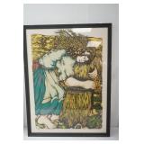 Carter Holman Paintings. "Fall of Falls" 71/100 & "The Great Shock (when wheat was wheat)" 7/75