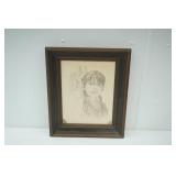 Nancy Williams 1981. Numbered 3/250. Framed Pencil Drawing.