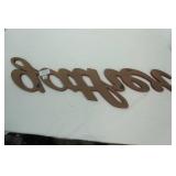 Wooden "gather" wall decor. 40