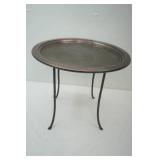 Metal Table/ Metal Plant Stand and Metal Serving Tray