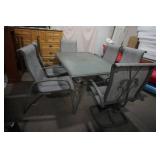 Glass Patio Table and 6 Chairs