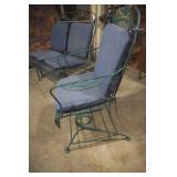 Metal Patio Loveseat Glider Rocker and Chair (bounces)