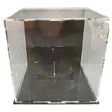 Acrylic Display Case with Round Base Holder