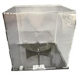 Acrylic Display Case with Round Base Holder