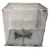Acrylic Display Case with Round Base Holder
