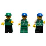 LEGO Vintage Green Jacket Pockets Classic Town MINIFIGURE  - Qty 3