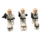 LEGO Star Wars Clone Trooper MINIFIGURE with Weapons - Qty 3