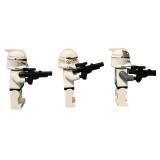 LEGO Star Wars Clone Trooper MINIFIGURE with Weapons - Qty 3