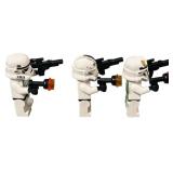 LEGO Star Wars Stormtrooper MINIFIGURE with Weapons and Blasters - Qty 3
