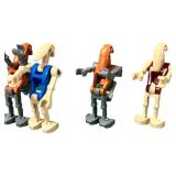 Battle Droid MINIFIGURE Bundle - Security, Pilot, Commander - Qty 6