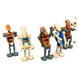 Battle Droid MINIFIGURE Bundle - Security, Pilot, Commander - Qty 6