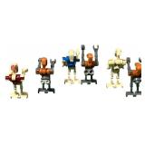 Battle Droid MINIFIGURE Bundle - Security, Pilot, Commander - Qty 6