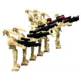 LEGO Star Wars Battle Droid MINIFIGURE Army Pack - Color Tan - Qty 12 (with weapons 8)