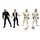Vintage Star Wars Action Figures: Luke Skywalker | Han Solo - Qty 10