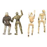 Star Wars Action Figures - Qty 12 - R2-D2 | Jawa | Battle Droid (Naked C-3PO) | Battle Droid (Naked C-3PO) | Star Wars Basic Figure 2-Pack Han Solo (Mimban) & Chewbacca (Mimban) | C-3PO |  Action Figu