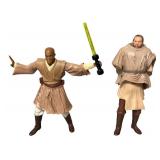 Vintage Star Wars Action Figures - Mace Windu | Jedi | Obi-Wan Kenobi | Princess Leia Organa | Power of the Force Lando Calrissian - Qty 7