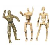 Star Wars Action Figures - Qty 12 - R2-D2 | Jawa | Battle Droid (Naked C-3PO) | Battle Droid (Naked C-3PO) | Star Wars Basic Figure 2-Pack Han Solo (Mimban) & Chewbacca (Mimban) | C-3PO |  Action Figu