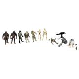 Star Wars Action Figures - Qty 12 - R2-D2 | Jawa | Battle Droid (Naked C-3PO) | Battle Droid (Naked C-3PO) | Star Wars Basic Figure 2-Pack Han Solo (Mimban) & Chewbacca (Mimban) | C-3PO |  Action Figu