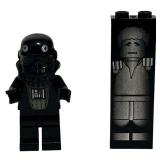 LEGO Star Wars: TIE Fighter Pilot Minifigure | Han Solo Carbonite Brick