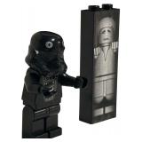 LEGO Star Wars: TIE Fighter Pilot Minifigure | Han Solo Carbonite Brick