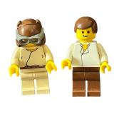 Lego Star Wars MINIFIGURE - Qty 2 -  Princess Leia (Hoth Outfit) | Young Anakin Skywalker