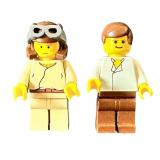 Lego Star Wars MINIFIGURE - Qty 2 -  Princess Leia (Hoth Outfit) | Young Anakin Skywalker