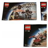 RETIRED 2002 ** LEGO Star Wars Instruction Manual Bundle - Qty 3 | 7139 - 7113 - 7143