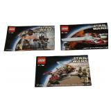 RETIRED 2002 ** LEGO Star Wars Instruction Manual Bundle - Qty 3 | 7139 - 7113 - 7143