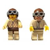 LEGO Star Wars Young Anakin Skywalker MINIFIGURE - Qty 2 | Pilot - Podracer