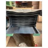 Set of Metal Roofing Panels with Trim and Hardware