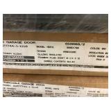 Insulated White Garage Door with Windows, 100x700, Set of 2 Sections