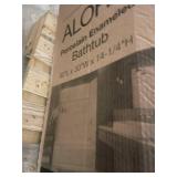 ALOHA Porcelain Enameled Steel Bathtub 60in x 30in x 14-1/4in