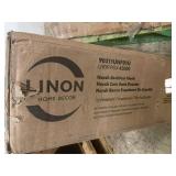 Linon Norah Backless Nook Wooden Storage Bench, Unfinished