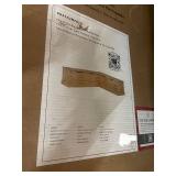 Linon Norah Backless Nook Wooden Storage Bench, Unfinished