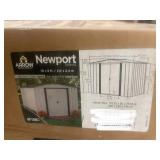 Arrow Newport 10x8 ft Steel Backyard Storage Shed Kit