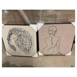 Pallet of 18 x 18 Inch Modern Line Art Canvas Prints