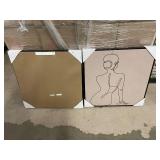 Pallet of 18 x 18 Inch Modern Line Art Canvas Prints