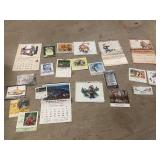 Bulk Lot of Vintage and Art Calendars Assorted Years