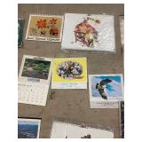 Bulk Lot of Vintage and Art Calendars Assorted Years