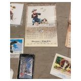 Bulk Lot of Vintage and Art Calendars Assorted Years